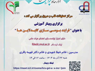 وبینار فرآیند بومی‌سازی گایدلاین‌ها